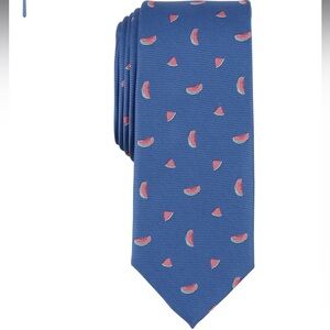Bar III Blue Tie with Watermelon Pattern